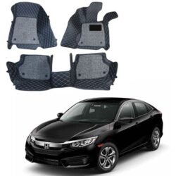 Honda Civic-X High Quality 9D Mat Black – Model 2018-2020