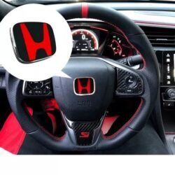 Honda Steering Logo Red & Black
